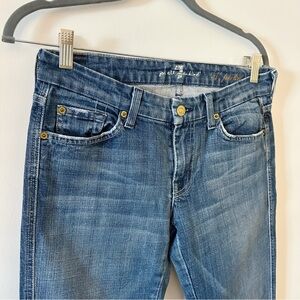 7 For All Mankind Light Blue Distressed Jeans Size 29